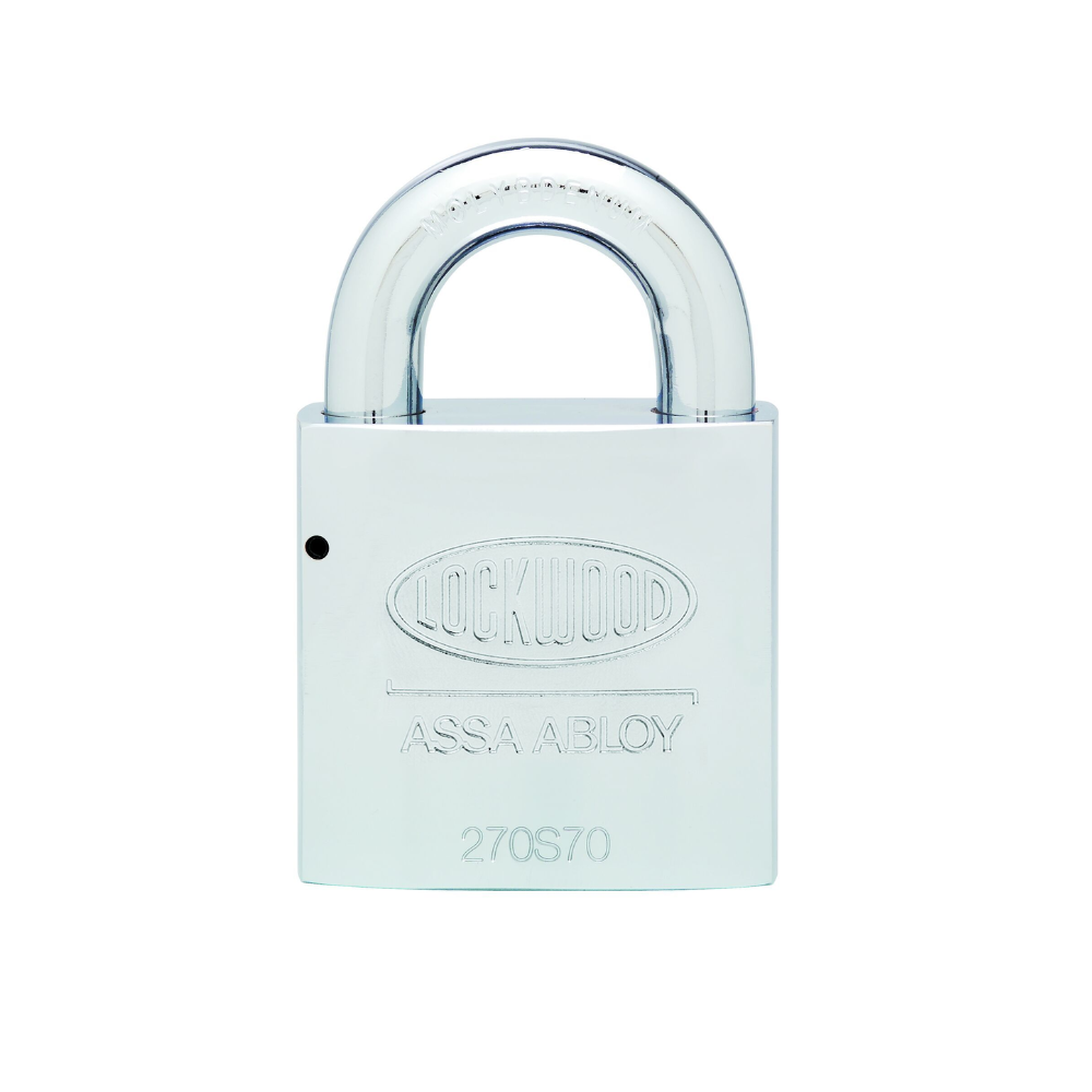 Lockwood 270S70/125/BK 270S 70MM STEEL BODY PADLOCK D/LOCKING 25MM MOLY STEEL 14MM DIAMETER SHACKLE