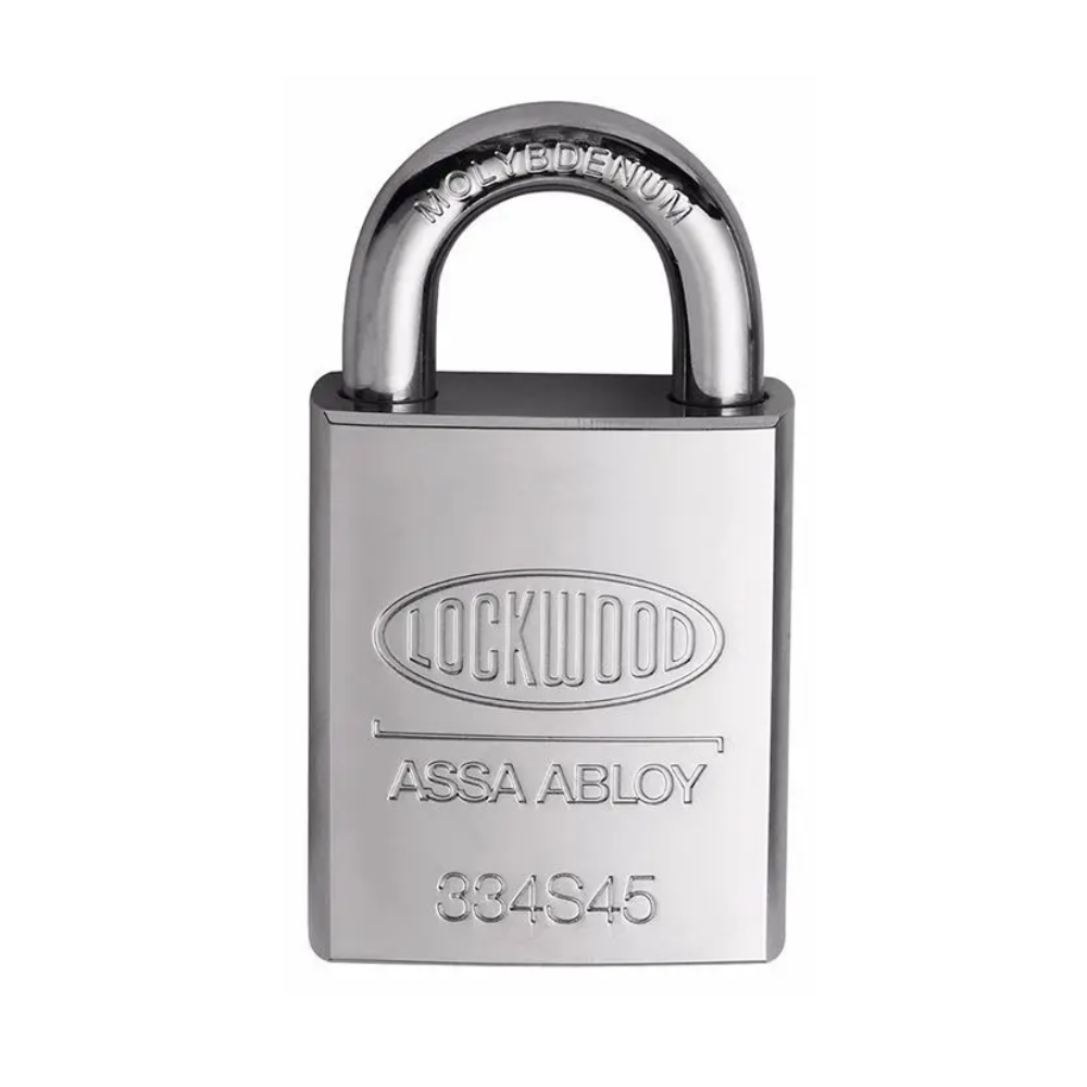 Lockwood 334S45/519/BK 334S 45MM STEEL BODY PADLOCK 19MM MOLY 8.7MM DIAMETER SHACKLE