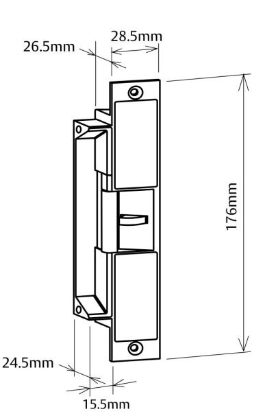 ASSA ABLOY ES2000-1, ES2000 E/Strike 12VDC Fail Safe Monitored