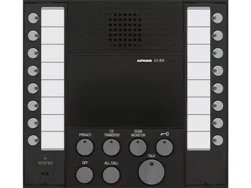 Aiphone AX-8M Audio Master station. Up to 120 Doors and 8 Master Stations