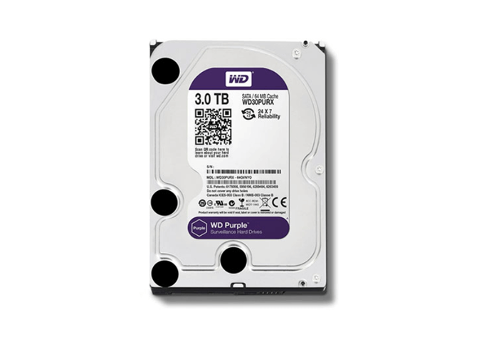 Dahua, WD30PURX, Western Digital HDD 3.5 3TB SATA Surveillance PURZ