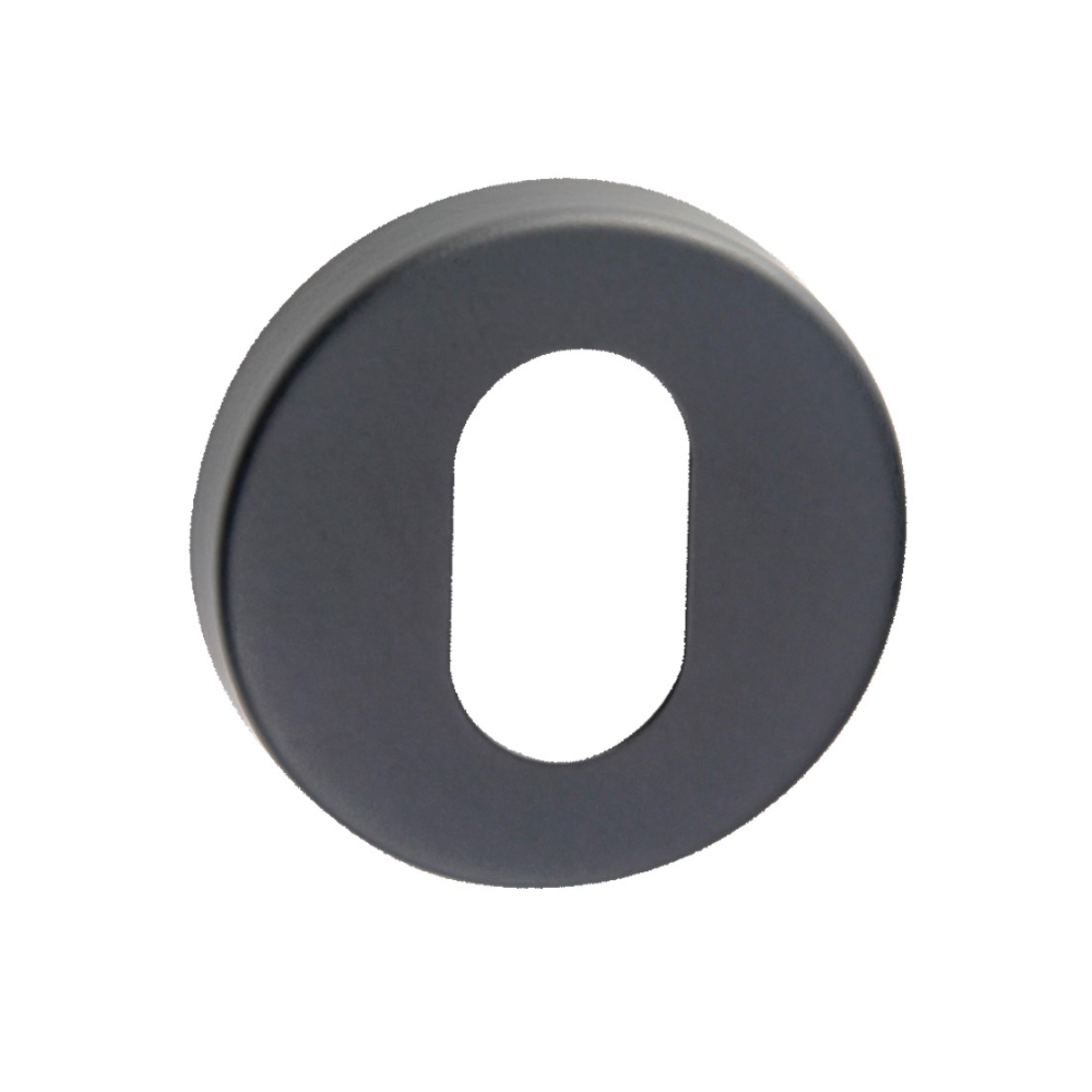 Dormakaba DK8306BLK Furniture Accessory Vision Round Rose Oval Cylinder Escutcheon Black