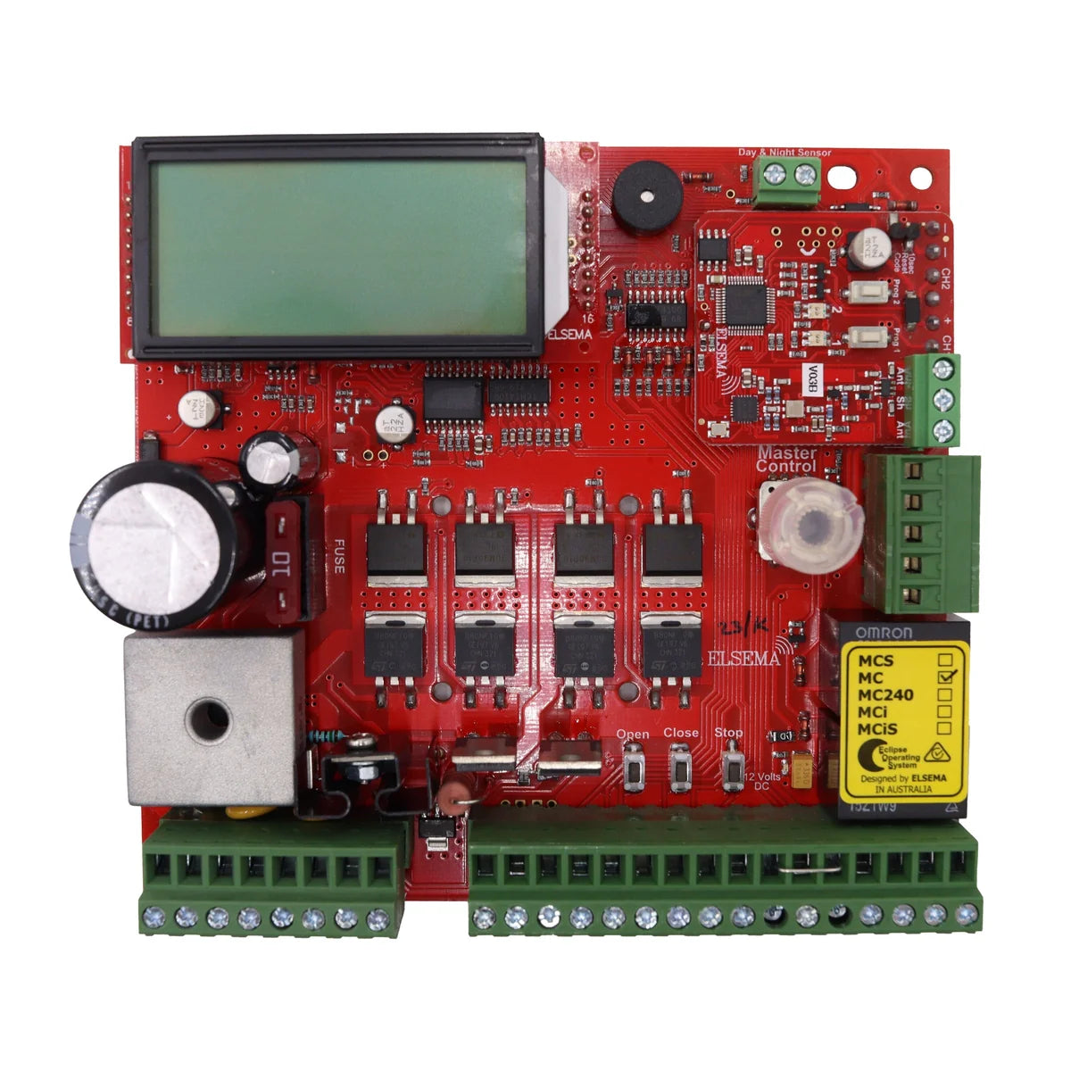 Elsema MC Eclipse Gate Control Card for Single or Double 12 or 24DC Motors <120 Watts