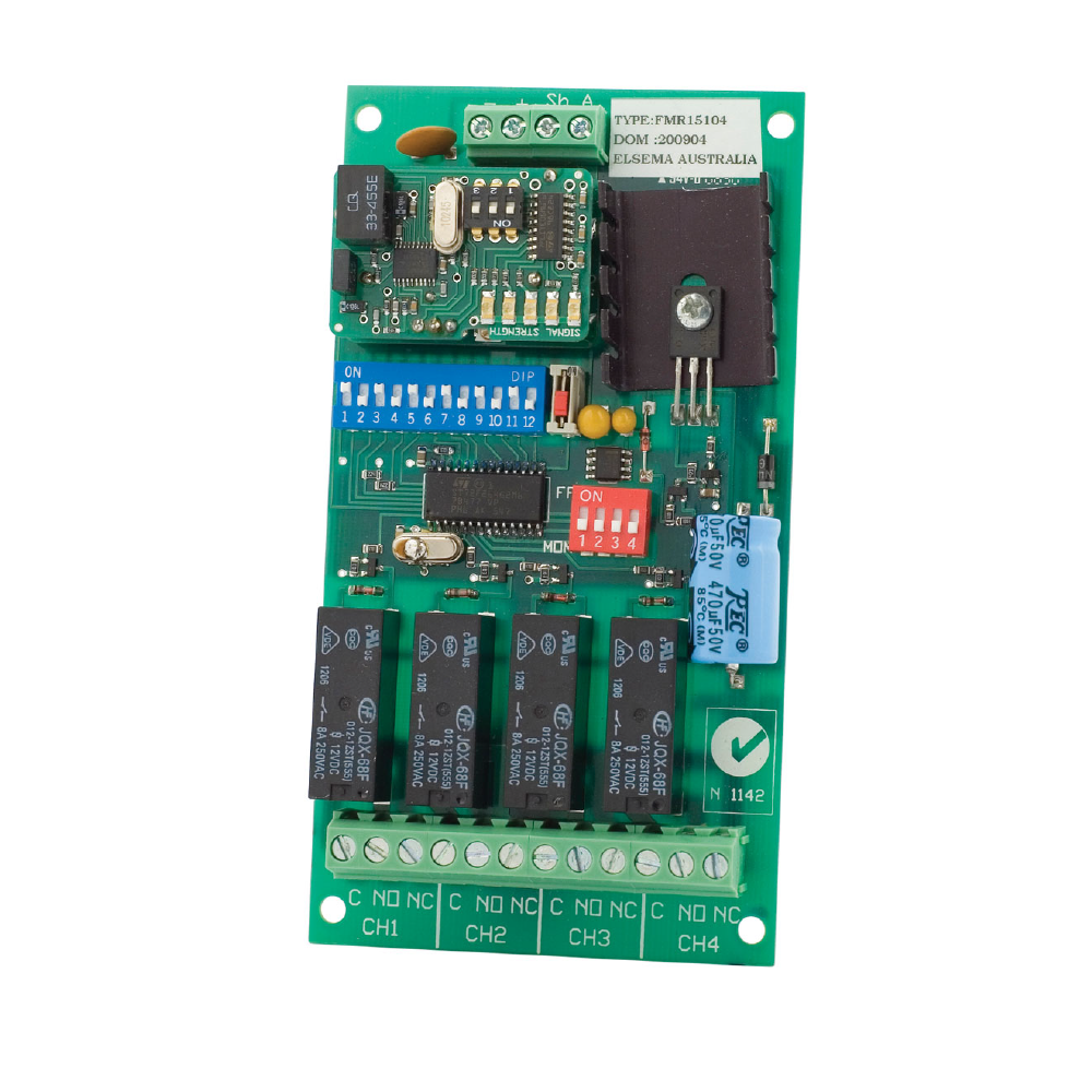 Elsema, FMR15104 4 Ch Receiver 151MHz 12-24VAC/DC