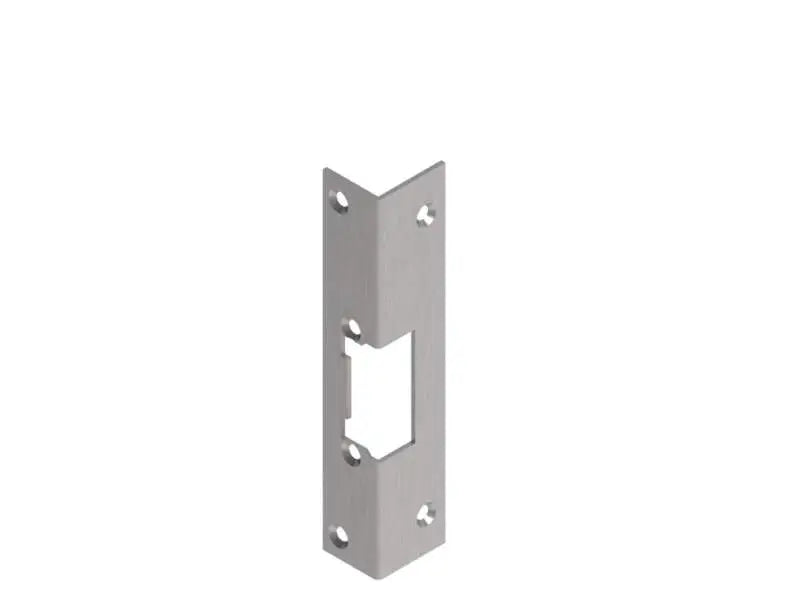 Dorcas angled stainless steel faceplate RH Corner