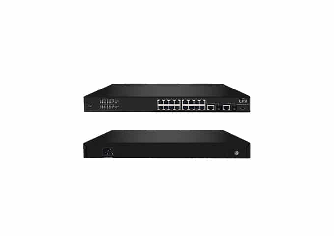 UNV NSW2000-16T2GC, Network Switch 16PoE & 2 Uplink / 2 SFP