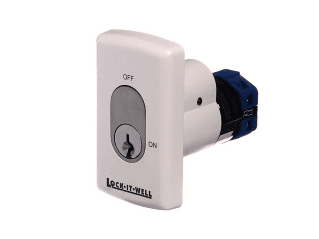 LIWOVAL4, Key Switch Oval 4 On/Off Key Captive at On