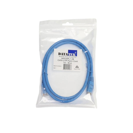 Datatek 06DC6PL1.0B 1 Metre CAT6 UTP Patch Lead