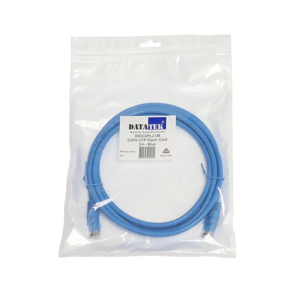 Datatek 06DC6PL2.0B 2 Metre CAT6 UTP Patch Lead