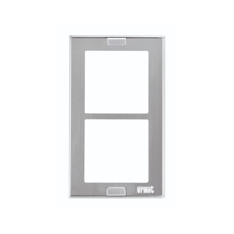 URMET 1148/62 Wall Wire Cover Trim with Wall Frame, 2 Modules, Sinthesi S2