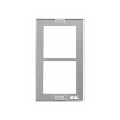 URMET 1148/62 Wall Wire Cover Trim with Wall Frame, 2 Modules, Sinthesi S2