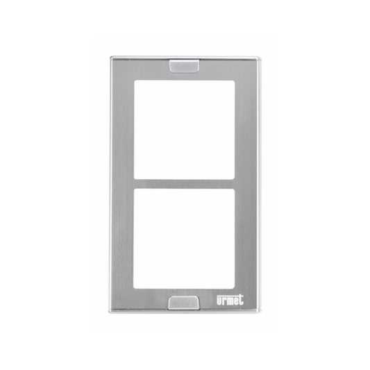 URMET 1148/62 Wall Wire Cover Trim with Wall Frame, 2 Modules, Sinthesi S2