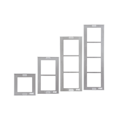 URMET 1148/63 Wall Wire Cover Trim with Wall Frame, 3 Modules, Sinthesi S2