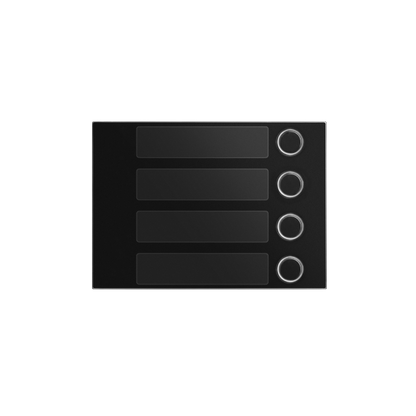URMET 1168/14 Alpha Button Module Fascias 4 Button Single - 2Voice, IPerCom, IPerCloud