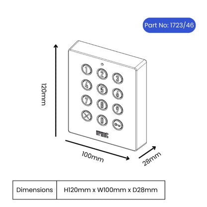 Urmet 1723/46 Mikra Numeric Keypad