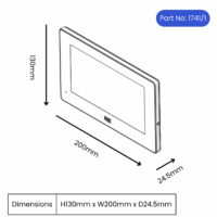 URMET 1741/1 Basic Touchscreen Monitor - IPerCom