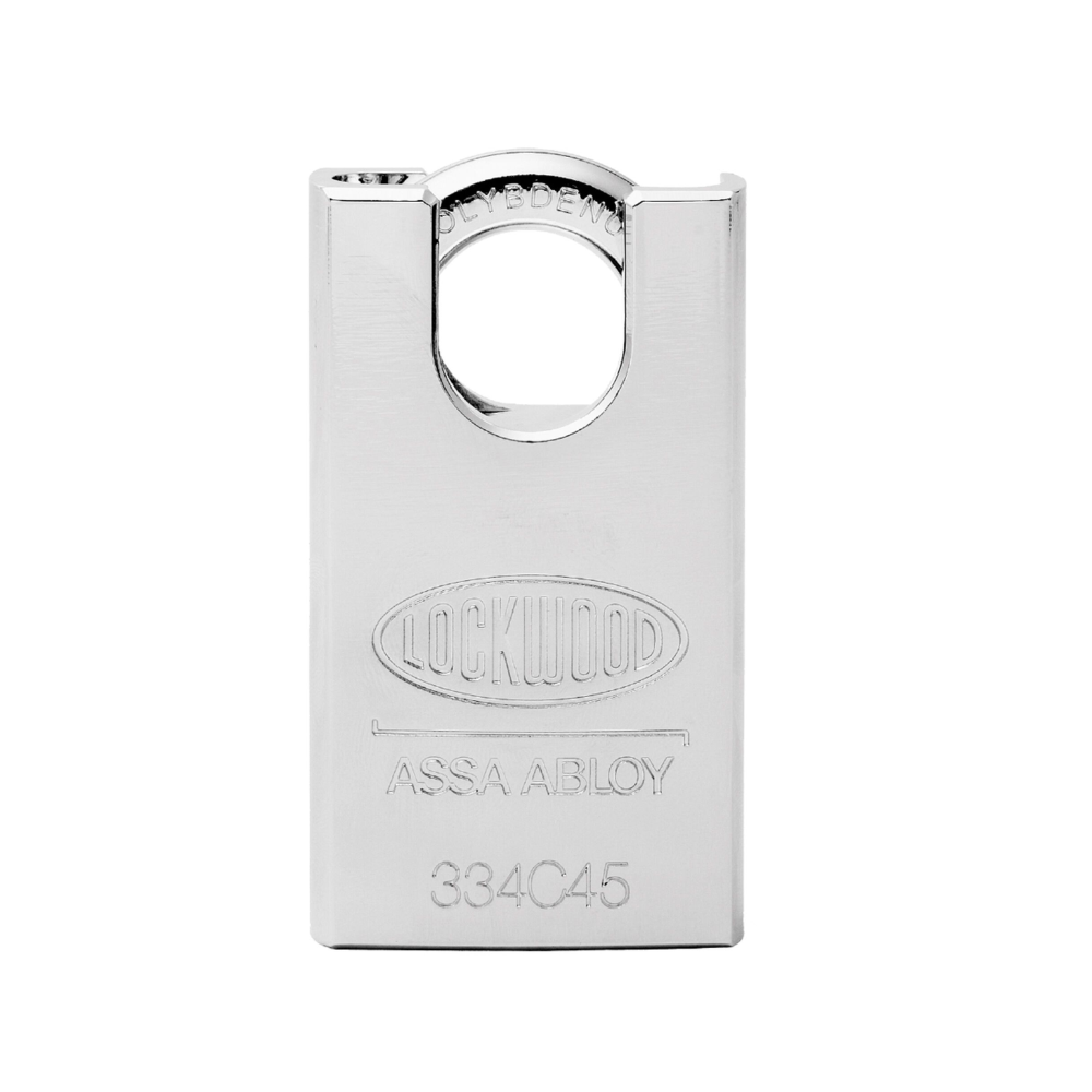 Lockwood 334C45/519/BK 334C 45MM STEEL BODY PADLOCK SHROUDED 19MM MOLY STEEL 8.7MM DIAMETER SHACKLE