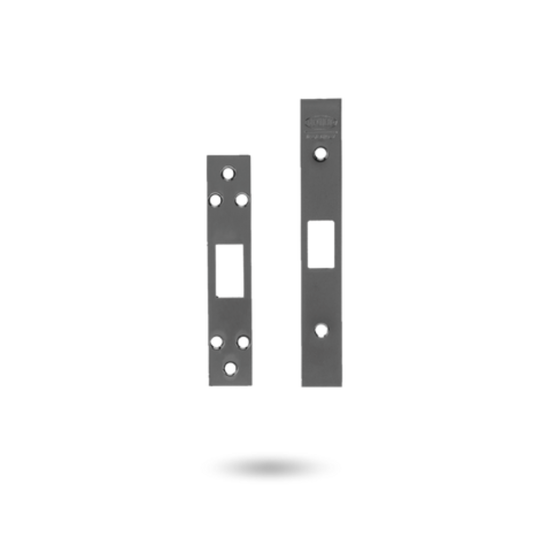 Lockwood, 3571-PCKIT, 3571 Series Finish Kit - Strike, Face Plate & Screws- Black Polyester Powdercoat