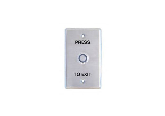 WEL1910, Standard S/Steel Back Plate, NO/NC Flush Push Button, IP-65 Rating