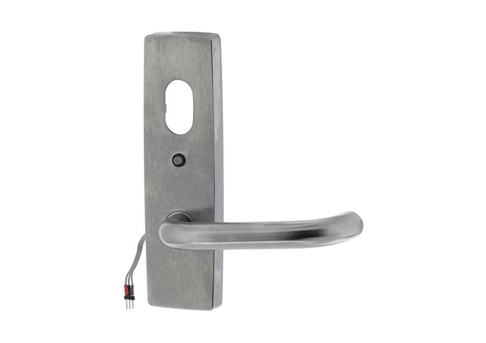 ASSA ABLOY, 1821/70SC External Handle With Cylinder Hole And LED, Fixed Lever