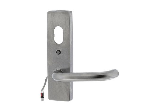 ASSA ABLOY, 1821/70SC External Handle With Cylinder Hole And LED, Fixed Lever