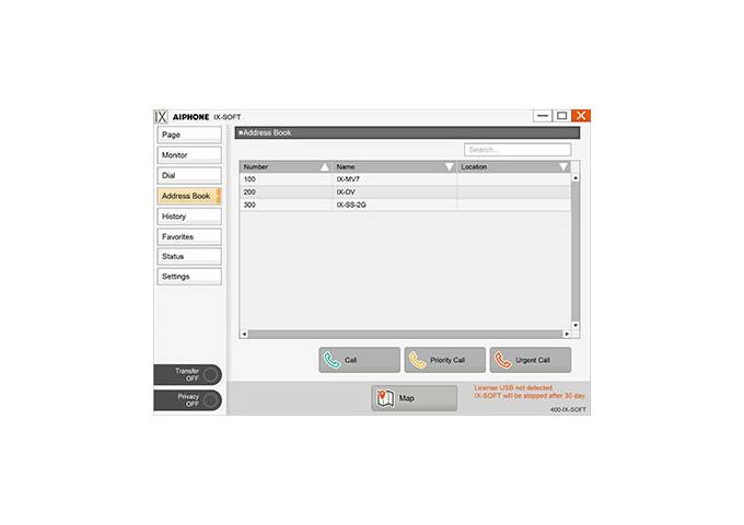 Aiphone IX-Soft, PC Master Station Software