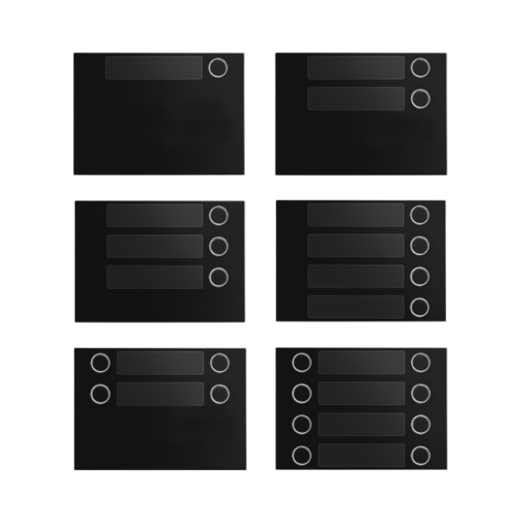 URMET 1168/14 Alpha Button Module Fascias 4 Button Single - 2Voice, IPerCom, IPerCloud
