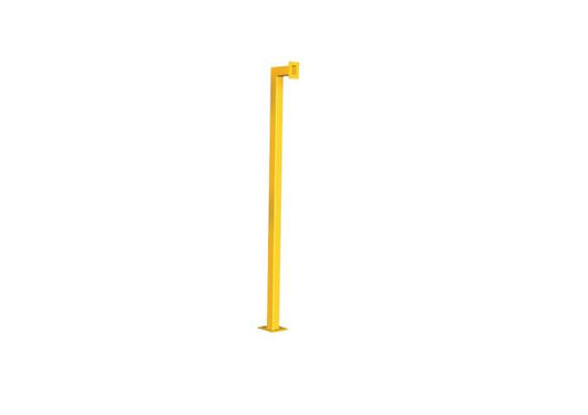 SEQTR, Intercom Bolard 75 x 75 x 2120mm, Tall Yellow Coated Finish Bollard