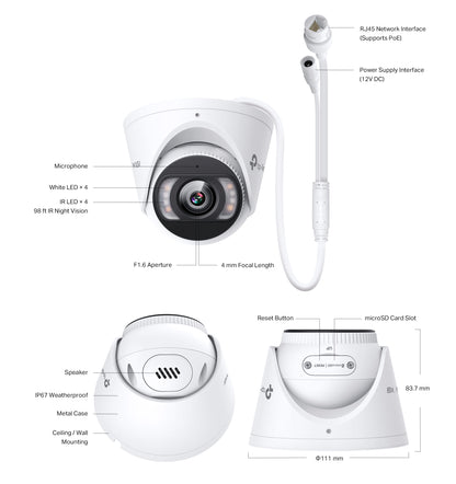 VIGI C455  5MP FULL-COLOUR & Active Deterrence Camera