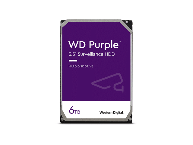 Dahua, WD60PURX, Western Digital HDD 3.5 6TB SATA Surveillance PURZ