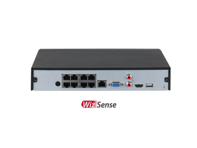 Dahua, NVR2108HS-8P-I2, NVR 8CH Lite AI 8 PoE No HDD