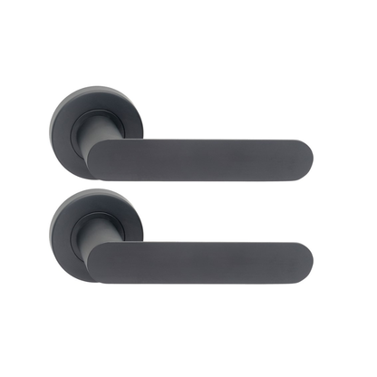 DK830017BLK Dormakaba Furniture Vision Round Rose Pair with 17 Lever Black