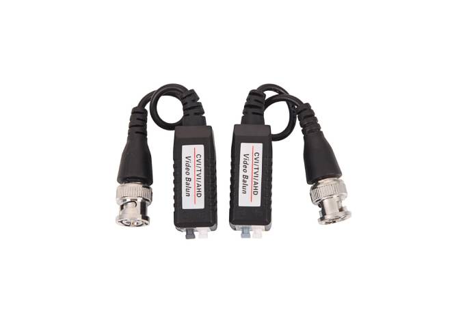 129-810203B, HD Video Balun, Combinable, Screw Mount Mini Coax Pair