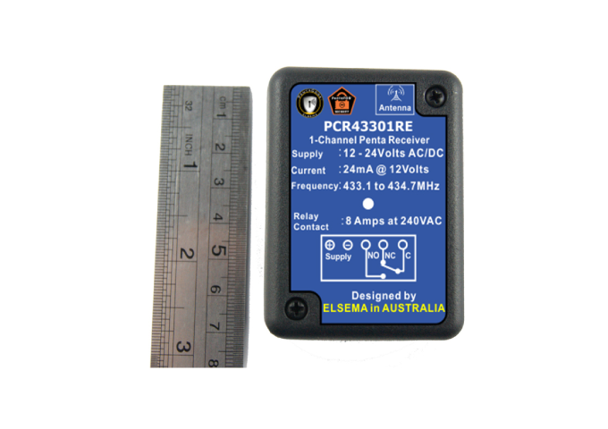 Elsema, PCR43301RE 1 Ch Penta Receiver w 8Amps Relay Output & 5 Frequencies