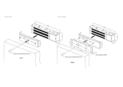 LOX, EM5700DM, Double Mag Lock 580kg