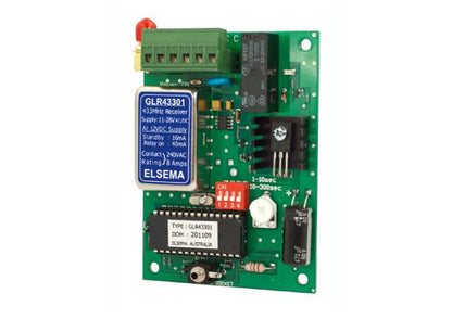 Elsema, GLR43301, 1 Ch Relay out RX 433MHz 11-28VAC/DC