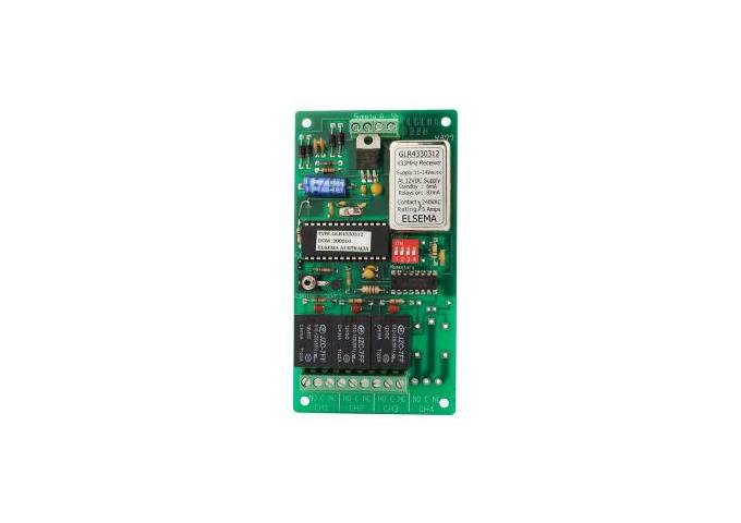 Elsema, GLR4330312, 3 Ch Relay Out RX 433 MHz 11-28VAC/DC