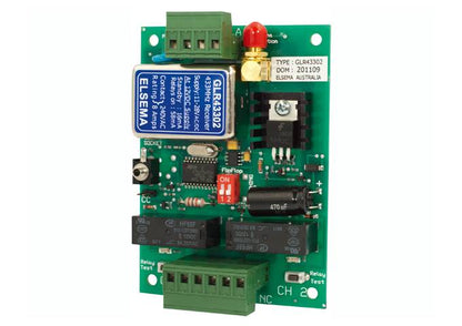Elsema, GLR43302, 2 Ch Relay Out RX 433 MHz 11-28VAC/DC
