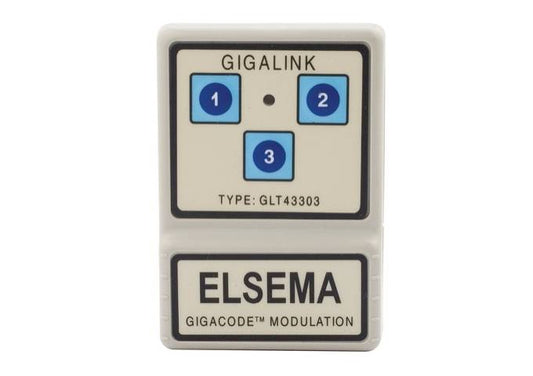 Elsema, GLT43303, Gigalink 3 Channel Transmitter 433MHz Handheld TX