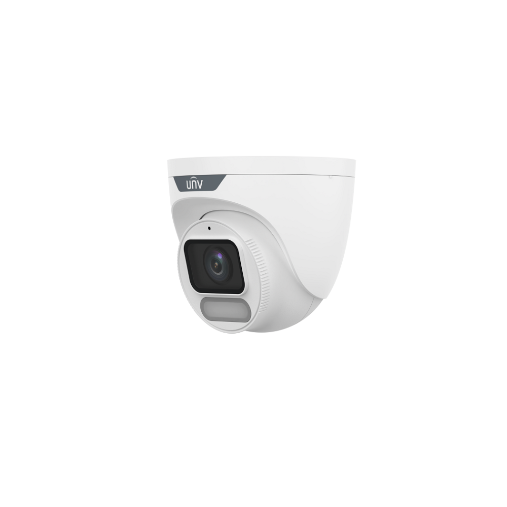 Uniview IPC3626LEADF28WP 6MP IP67 2.8mm Warm LED Owlview Turret Camera- ColorHunter
