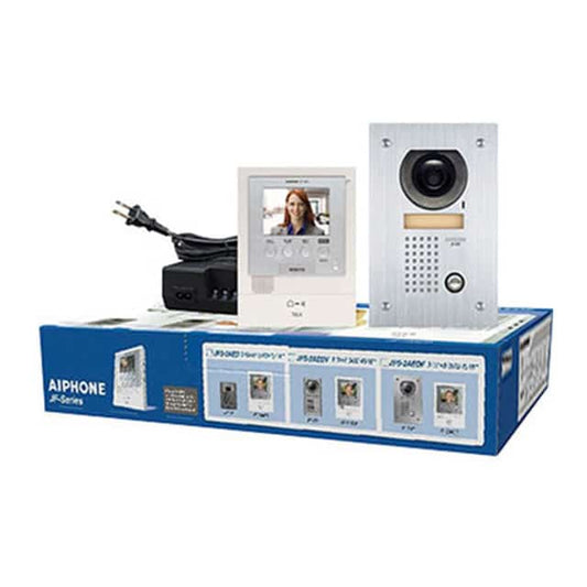 Aiphone JFS2AEDF Handsfree colour intercom kit with 1 x JF2MED, JFDVF and power supply