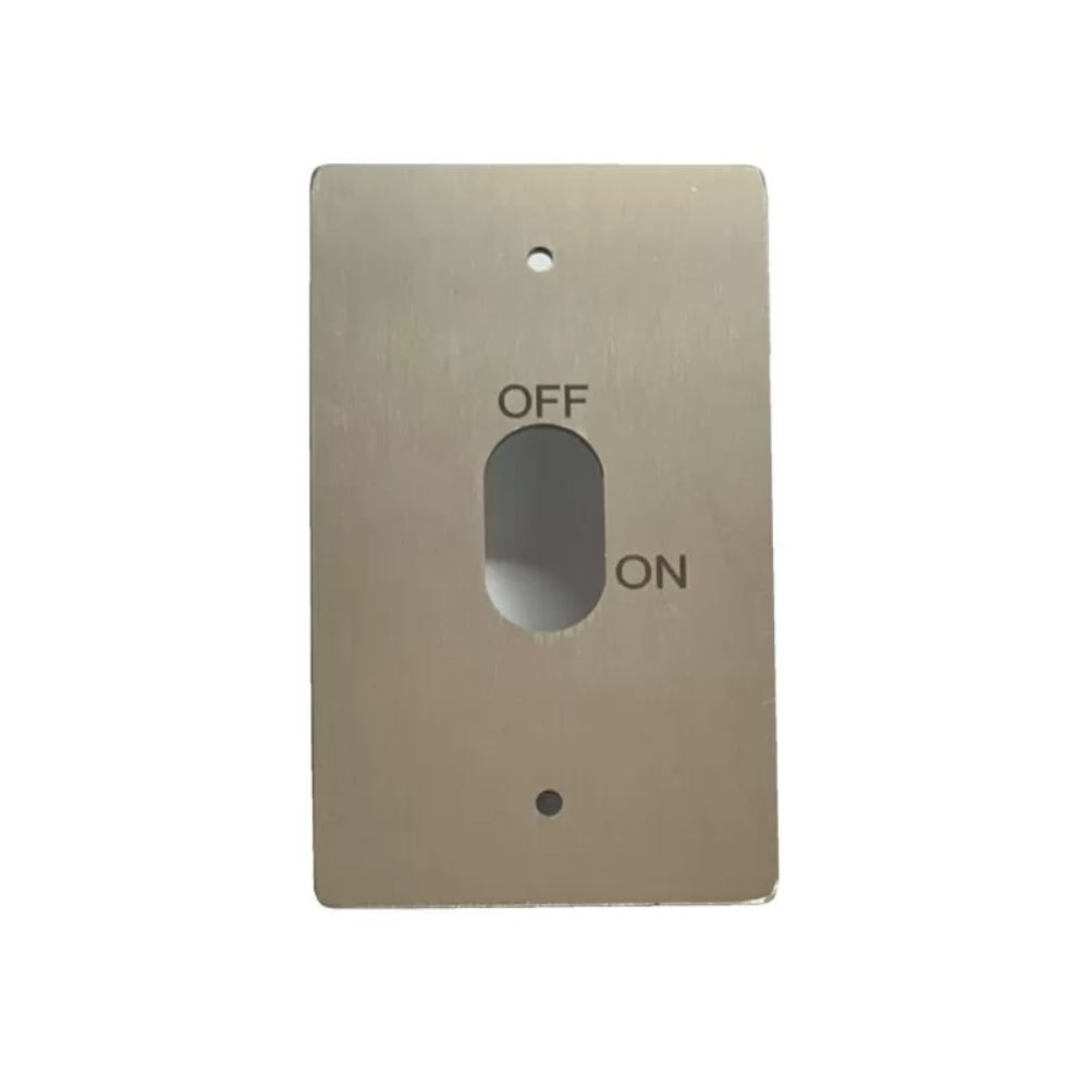 LIWPZ254 LIW Face Plate Only to suit OVAL4 Switch, Satin Stainless Steel