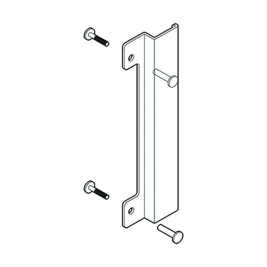 LSC 09351187, BDS Blocker Plate with Kink for Electric Strike 270x80x3mm in SSS -BP7860ELEC