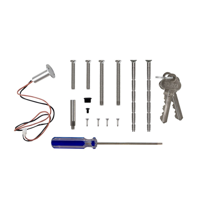 McGrath Locks, MLASHBKT6070, Ashgrove Smart Deadbolt, Raised Button with Braille, Black Finish with 60/70mm Adjustable Bolt