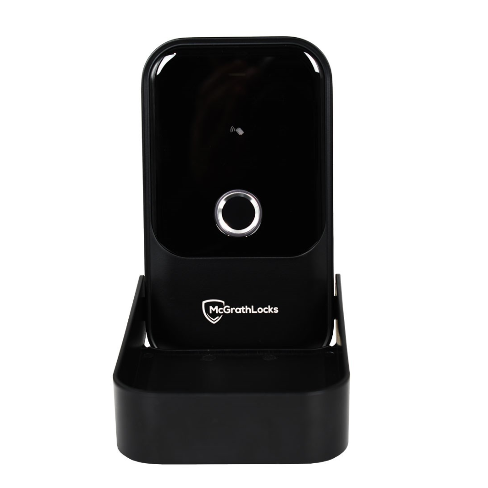 McGrath Locks MLKSBK Key Safe with Fingerprint, Pincode, RFID, BLE and Key Override, Black Finish