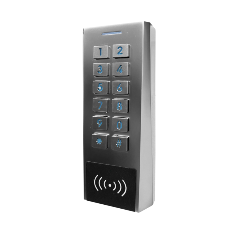 AAP, PW WIEGAND-SK4, 40 bit Wiegand Keypad (backlit)with EM4100 Prox Reader, metal case, Architrave style IP66