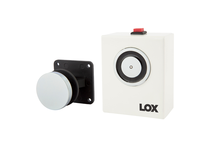 LOX, R40-24 Wall Mount Magnetic Door Holder 24V