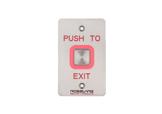 Rosslare, EX7E0 Switch Plate IP65, Illuminated Piezo Rex, -EXIT Button