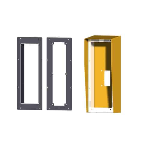 Security Design SERHGT, 463X180 With Rain Hood Suit GTDM/GF4F Aiphone Door Stations Yellow Powdercoat Finish