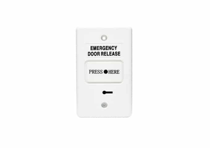 DWS250A, Secor Resettable Emergency Door Release, Dual SPDT - White
